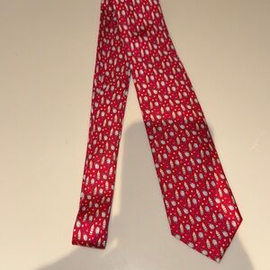 Vineyard Vines Red Tennis and Champagne Tie